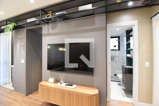 Sala de apartamento à venda com 2 quartos, 50m² em Centro, Curitiba