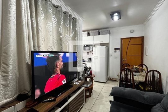 Sala - Sala de Jantar de apartamento à venda com 2 quartos, 74m² em Vila Homero Thon, Santo André