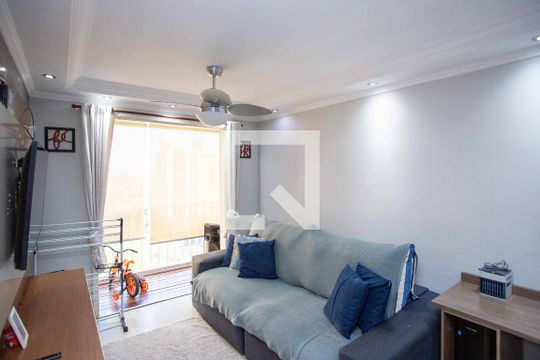 Sala de apartamento à venda com 3 quartos, 86m² em Jardim Melo, Diadema