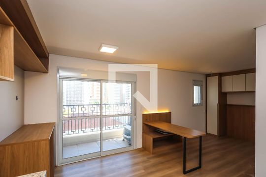 Quarto e Cozinha de kitnet/studio para alugar com 1 quarto, 29m² em Vila Dom Pedro I, São Paulo