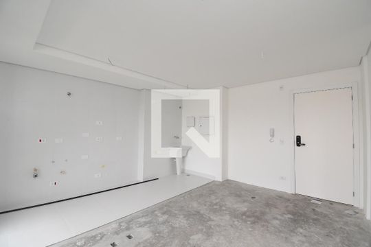 Sala e Cozinha de apartamento à venda com 2 quartos, 90m² em Juvevê, Curitiba