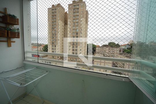 Varanda da Sala de apartamento para alugar com 2 quartos, 55m² em Alves Dias, São Bernardo do Campo