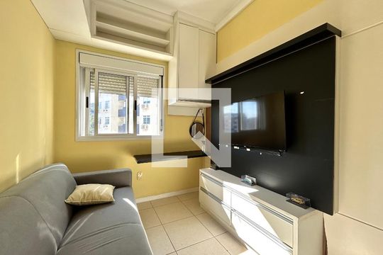 Sala  de apartamento para alugar com 1 quarto, 70m² em Itacorubi, Florianópolis