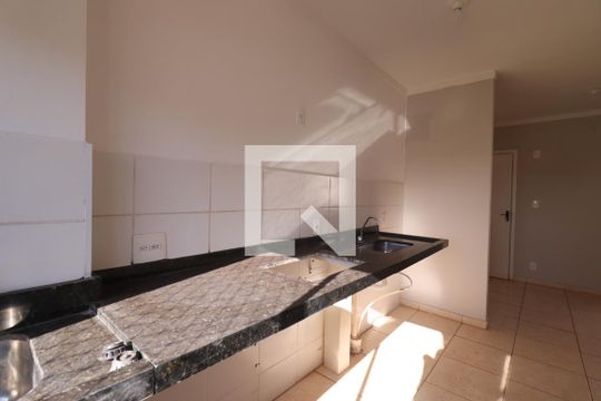 Cozinha de apartamento para alugar com 2 quartos, 60m² em Jardim Santa Cecilia - Bonfim Paulista, Ribeirão Preto