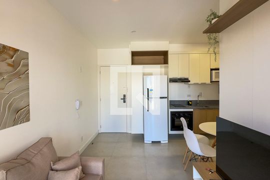 Sala de apartamento para alugar com 2 quartos, 45m² em Santo Amaro, São Paulo