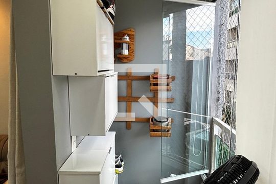 Sala - Sala de Jantar Varanda de apartamento para alugar com 2 quartos, 50m² em Vila Sao Pedro, Santo André