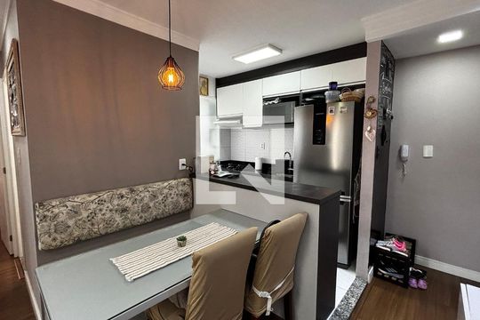 Sala - Sala de Jantar de apartamento à venda com 2 quartos, 48m² em Parque Jaçatuba, Santo André