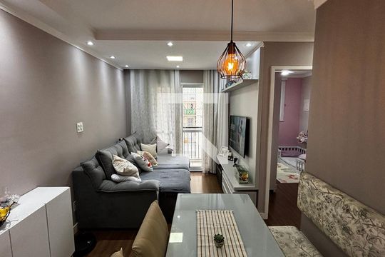 Sala - Sala de Jantar de apartamento à venda com 2 quartos, 48m² em Parque Jaçatuba, Santo André