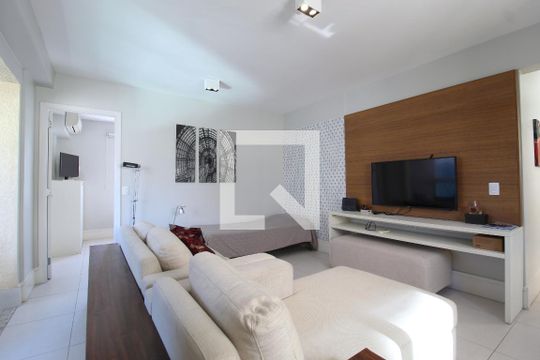 Sala/Cozinha de apartamento à venda com 1 quarto, 51m² em Itaim Bibi, São Paulo