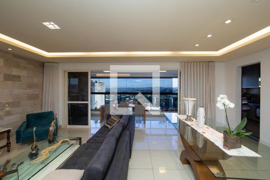 Sala de apartamento à venda com 4 quartos, 166m² em Vila da Serra, Nova Lima