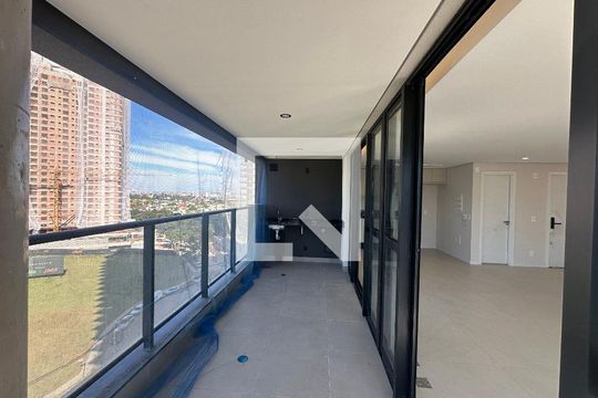 Varanda da Sala de apartamento para alugar com 2 quartos, 112m² em Alphaville Comercial, Barueri