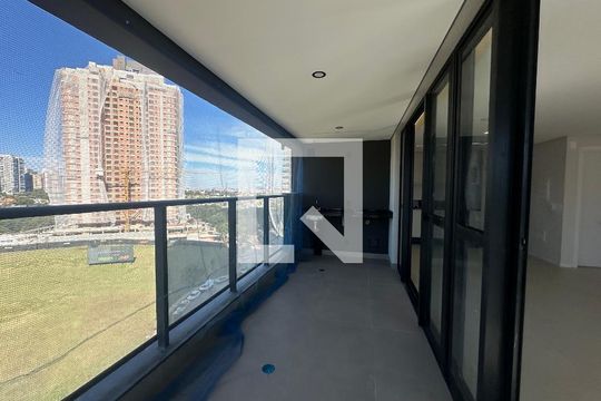 Varanda da Sala de apartamento para alugar com 2 quartos, 112m² em Alphaville Comercial, Barueri