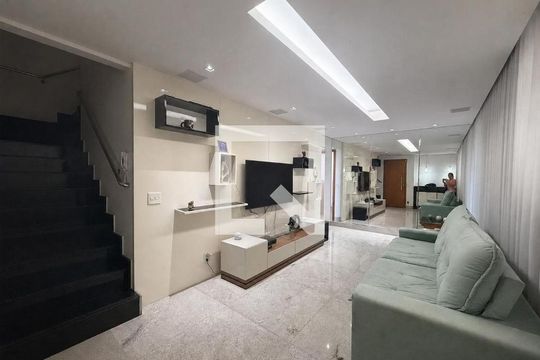 Sala de apartamento à venda com 3 quartos, 234m² em Dona Clara, Belo Horizonte