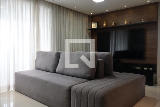 Sala  de apartamento para alugar com 3 quartos, 96m² em Vila Augusta, Guarulhos