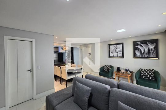 Sala  de apartamento para alugar com 3 quartos, 96m² em Vila Augusta, Guarulhos