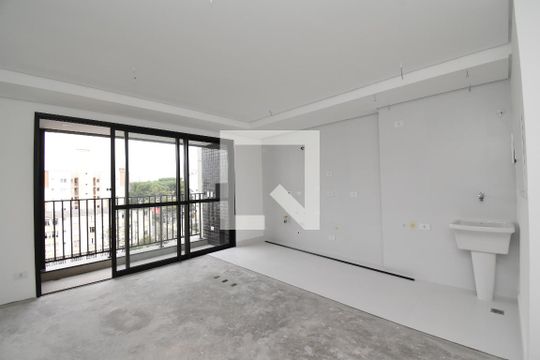 Sala e Cozinha de apartamento à venda com 2 quartos, 80m² em Juvevê, Curitiba