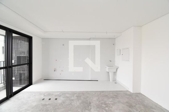 Sala e Cozinha de apartamento à venda com 2 quartos, 80m² em Juvevê, Curitiba