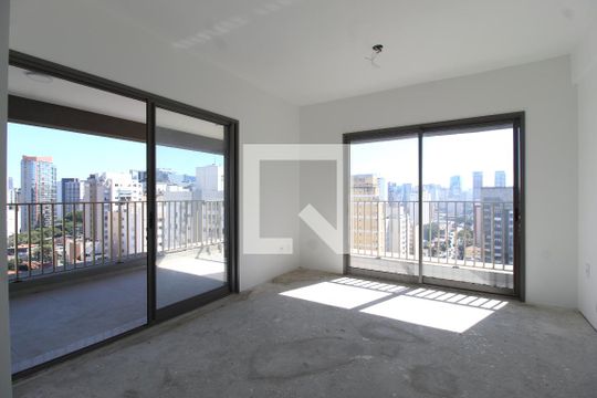 Sala/Quarto de kitnet/studio para alugar com 1 quarto, 45m² em Vila Nova Conceição, São Paulo