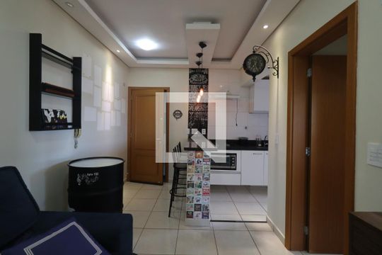 Sala de apartamento para alugar com 1 quarto, 42m² em Jardim Palma Travassos, Ribeirão Preto