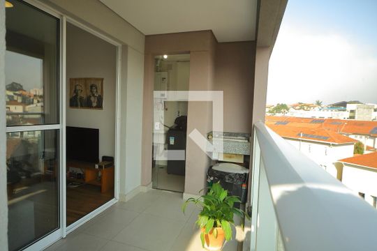Varanda da Sala de apartamento para alugar com 2 quartos, 57m² em Jardim Valdibia, São Bernardo do Campo