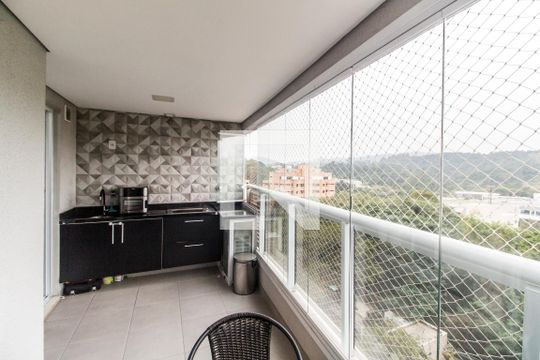 Varanda gourmet de apartamento à venda com 2 quartos, 67m² em Empresarial 18 do Forte, Barueri