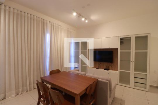 Sala/cozinha  de apartamento para alugar com 1 quarto, 42m² em Jardim Nova Alianca Sul, Ribeirão Preto
