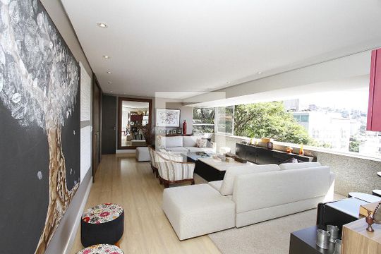 Sala de apartamento à venda com 4 quartos, 517m² em Santa Lúcia, Belo Horizonte