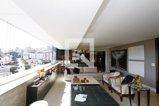 Sala de apartamento à venda com 4 quartos, 517m² em Santa Lúcia, Belo Horizonte