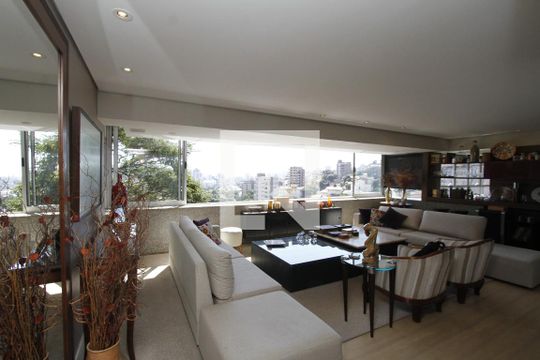 Sala de apartamento à venda com 4 quartos, 517m² em Santa Lúcia, Belo Horizonte