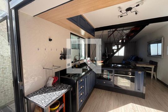 Cozinha de casa de condomínio à venda com 2 quartos, 59m² em Jardim California, Barueri
