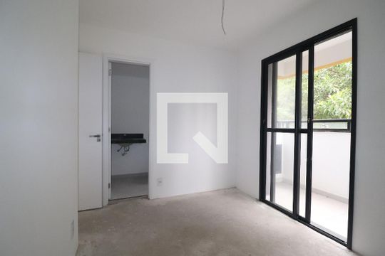 Quarto 1 suíte de apartamento à venda com 2 quartos, 49m² em Jardim, Santo André