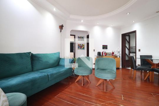 Sala de apartamento à venda com 3 quartos, 87m² em Vila Assunção, Santo André