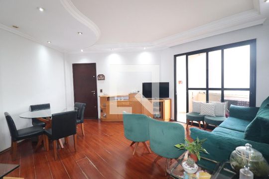 Sala de apartamento à venda com 3 quartos, 87m² em Vila Assunção, Santo André