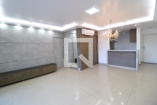 Sala de apartamento para alugar com 3 quartos, 108m² em Jardim Karaíba, Uberlândia
