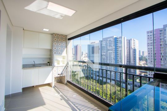 Varanda gourmet de apartamento para alugar com 3 quartos, 88m² em Campestre, Santo André
