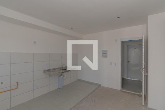 Sala/Cozinha e Area de Serviço  de apartamento à venda com 2 quartos, 46m² em Vila Yolanda Costa E Silva, Sumaré