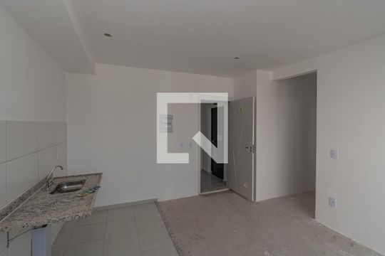 Sala/Cozinha e Area de Serviço  de apartamento à venda com 2 quartos, 46m² em Vila Yolanda Costa E Silva, Sumaré