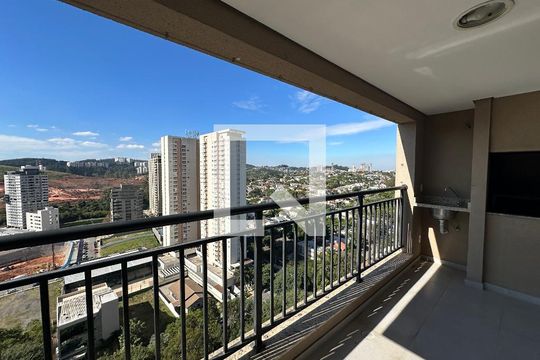 Varanda da Sala de apartamento para alugar com 2 quartos, 70m² em Empresarial 18 do Forte, Barueri