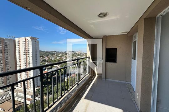 Varanda da Sala de apartamento para alugar com 2 quartos, 70m² em Empresarial 18 do Forte, Barueri