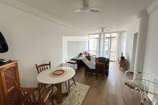 Sala de apartamento para alugar com 2 quartos, 110m² em Itararé, São Vicente
