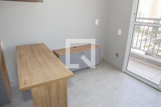 Sala e Cozinha de apartamento à venda com 1 quarto, 27m² em Vila Romana, São Paulo