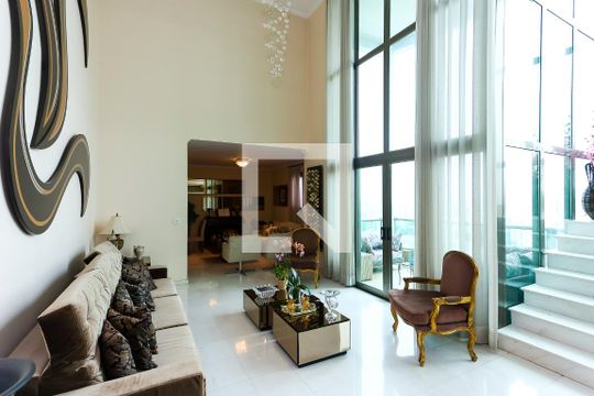 sala 1 de apartamento para alugar com 5 quartos, 690m² em Vila Andrade, São Paulo