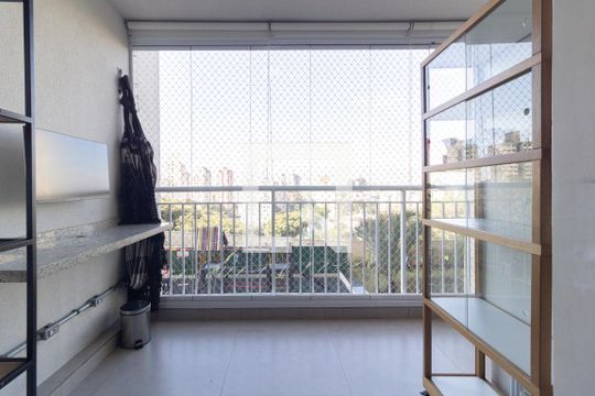 Varanda da Sala de apartamento para alugar com 3 quartos, 63m² em Vila Moraes, São Paulo