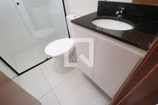 Banheiro Social de apartamento para alugar com 2 quartos, 52m² em Novo Mundo, Uberlândia