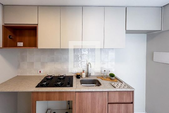 Cozinha de apartamento à venda com 2 quartos, 49m² em Pinheiros, São Paulo