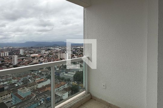 Varanda da Sala de apartamento para alugar com 1 quarto, 47m² em Boqueirão , Santos