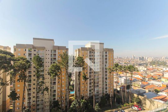 Varanda da Sala de apartamento para alugar com 2 quartos, 64m² em Parque São Lucas, São Paulo