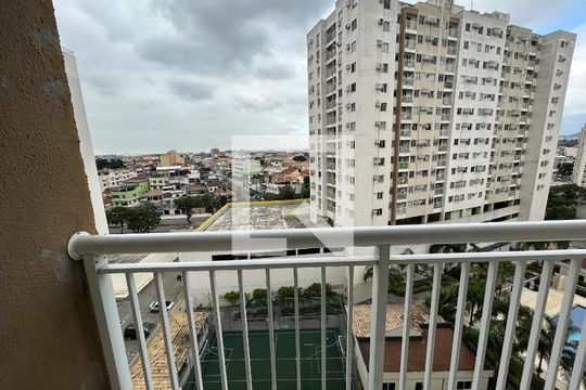 Varanda da Sala de apartamento à venda com 2 quartos, 51m² em Del Castilho, Rio de Janeiro
