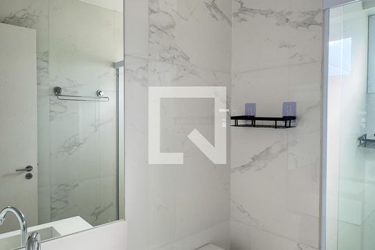 Banheiro da Suíte de apartamento à venda com 3 quartos, 98m² em  Cidade Monções, São Paulo