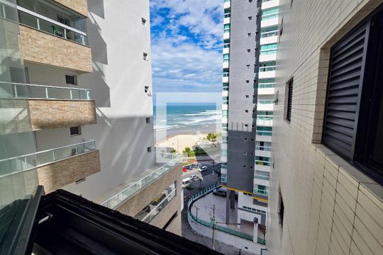 Varanda de apartamento para alugar com 1 quarto, 53m² em Maracanã, Praia Grande